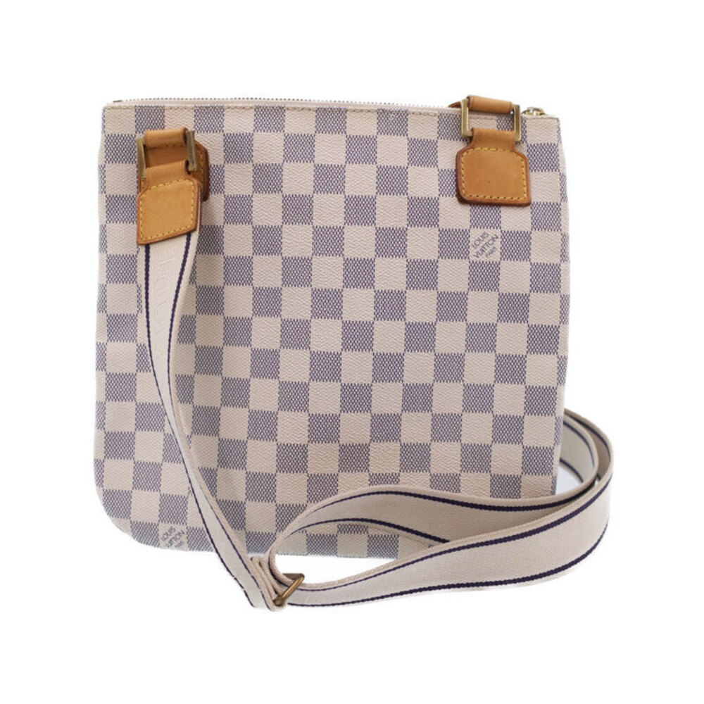 Louis Vuitton Bosphore Shoulder Damier Pochette Bag White Azur
